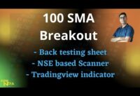 100 SMA Breakout – with NSE based data, Back testing sheet and Tradingview indicator