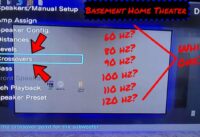Basement Home Theater – How I Chose My Crossover Settings