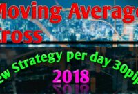 Moving average Cross New Strategy 80% working: Per day 30 pips profit by Forex trading  (08.01.2018)