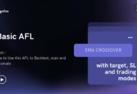 EMA Crossover AFL with Target, SL and Scan, EXplore and Backtest Engine