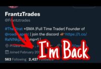 The Strat + SMA IS BACK! | FrantzTrades Returns Back To Day Trading From Vacation